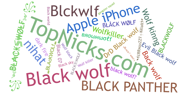 Apodos para Blackwolf