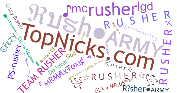 Apodos para Rusher