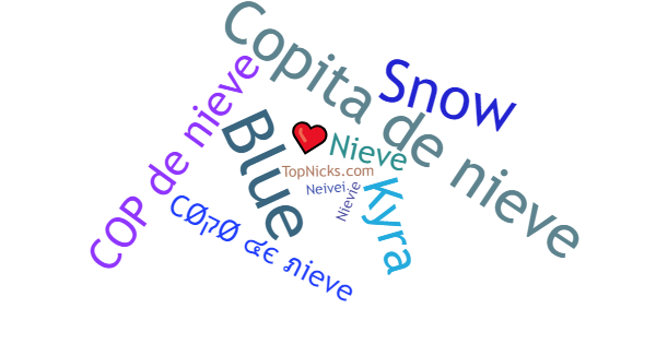 Apodos para Nieve